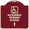 Signmission W/ NY Approved Isa Accessible Parking on Up Arrow Heavy-Gauge Alum Sign, 18" x 18", BU-1818-22697 A-DES-BU-1818-22697 - alternate 1